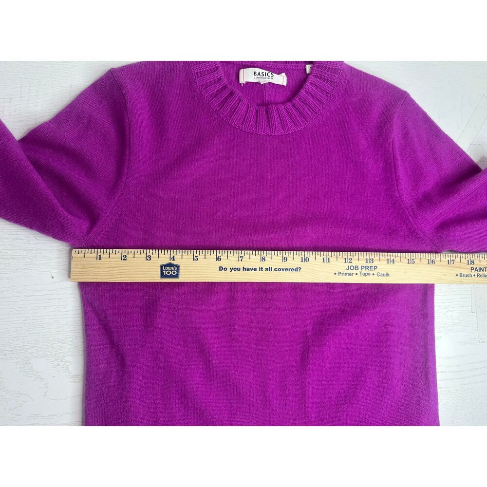 Chinti & Parker Purple Wool Cashmere Sweater Size S Soft Luxury Basics Crewneck - Picture 8 of 8